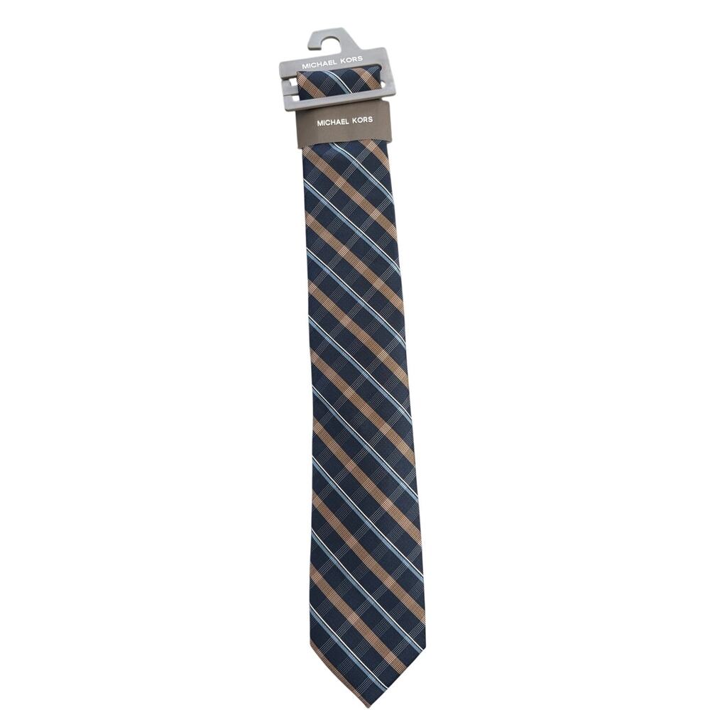 Michael Kors Brand New Neck Tie Blue Striped